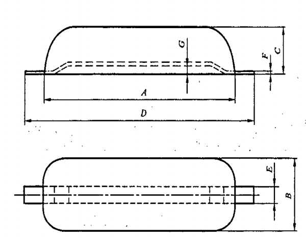 drawing of Single Iron Foot Aluminum Anode for Ship Hull.jpg